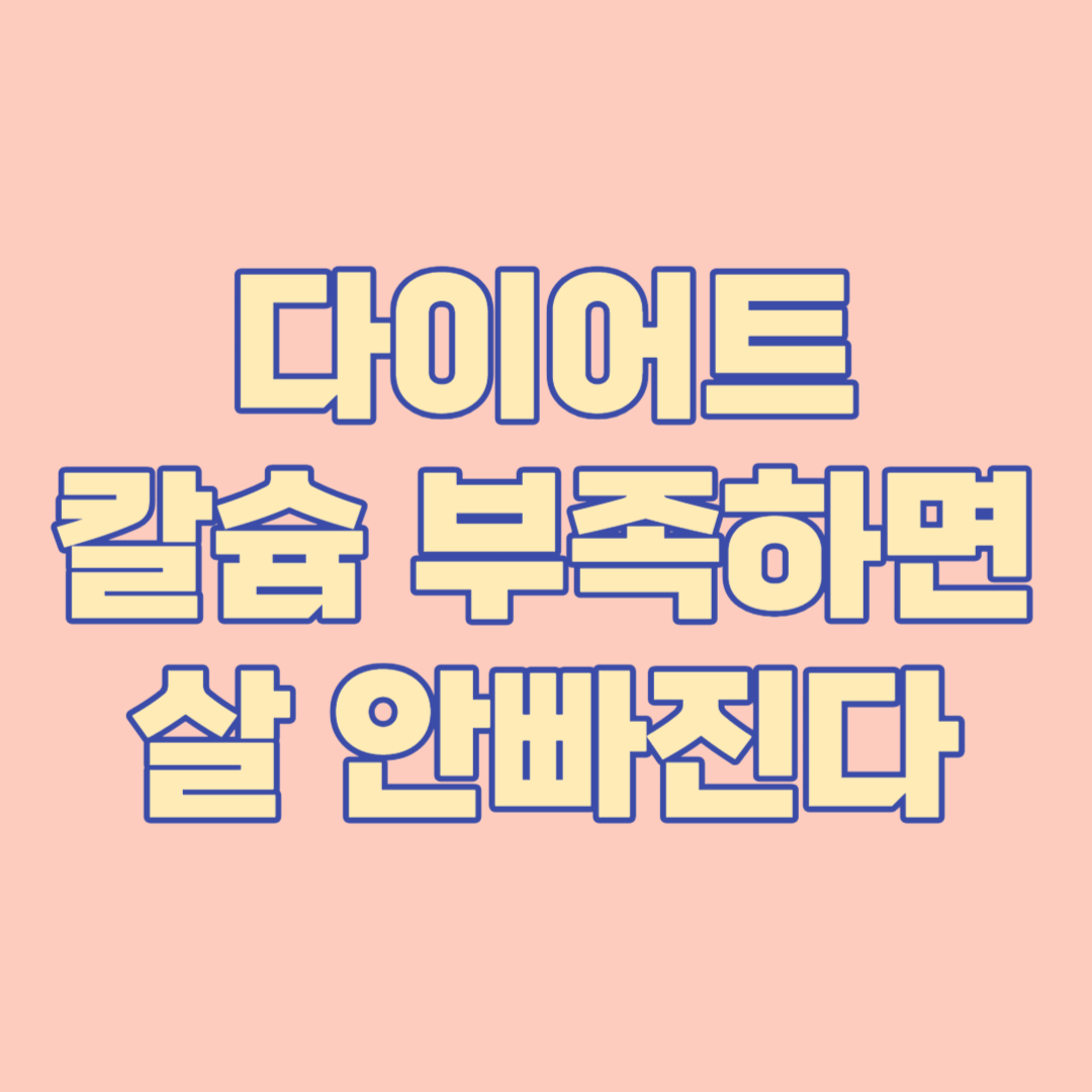 다이어트 칼슘