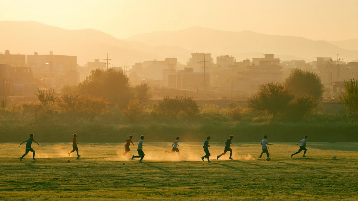 다양한 연령대가 함께 어울리는 조기축구회