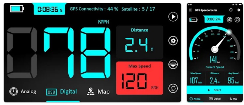 GPS 속도계 앱 기능