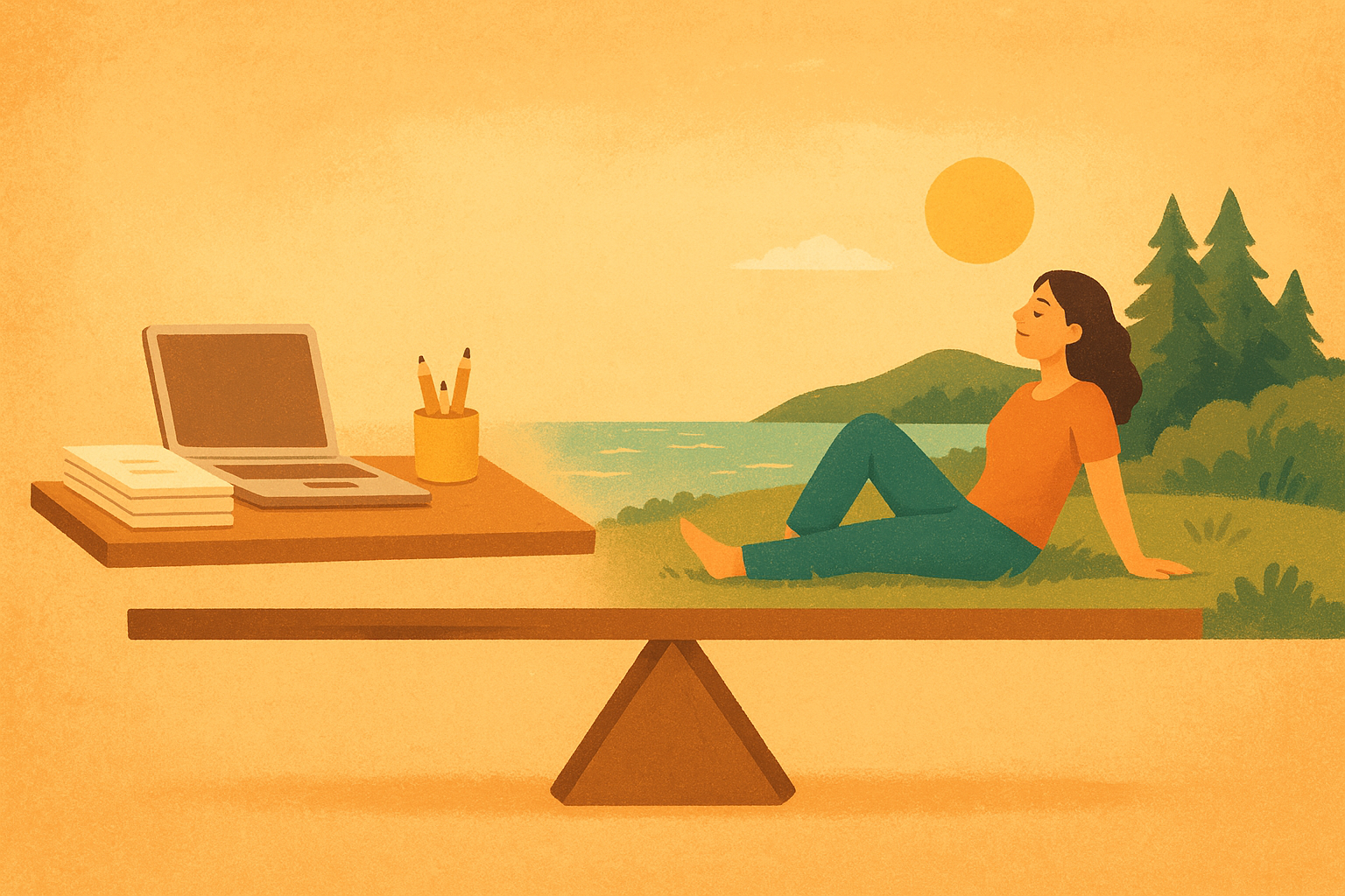 워라밸 유지 이미지