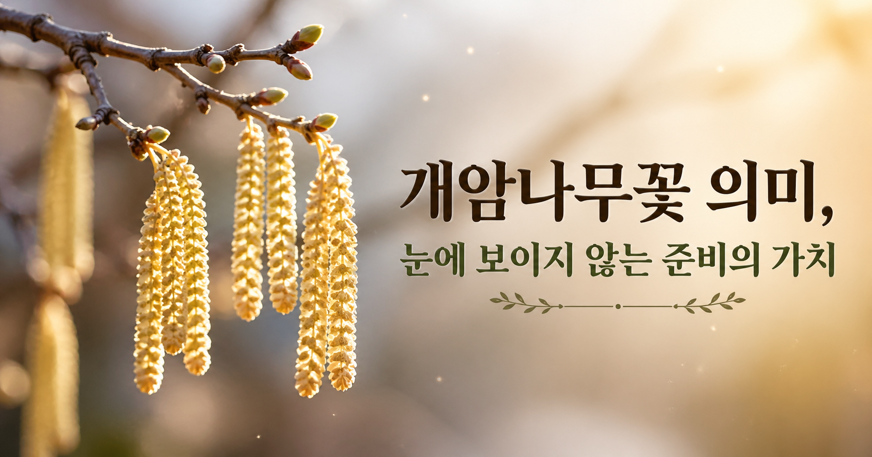 개암나무꽃 꽃말