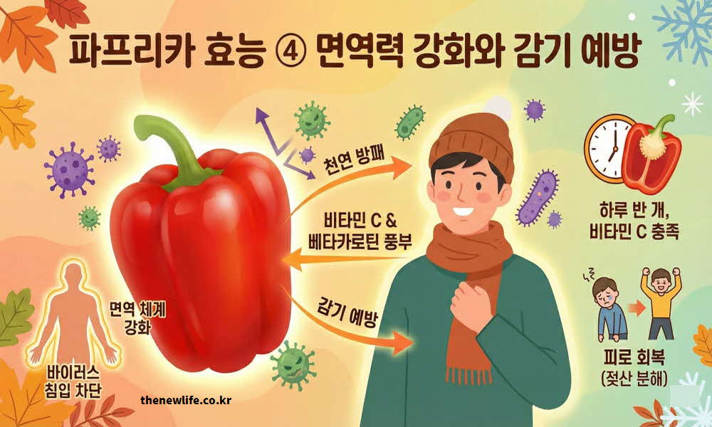 파프리카 효능 면역력 강화 감기 예방