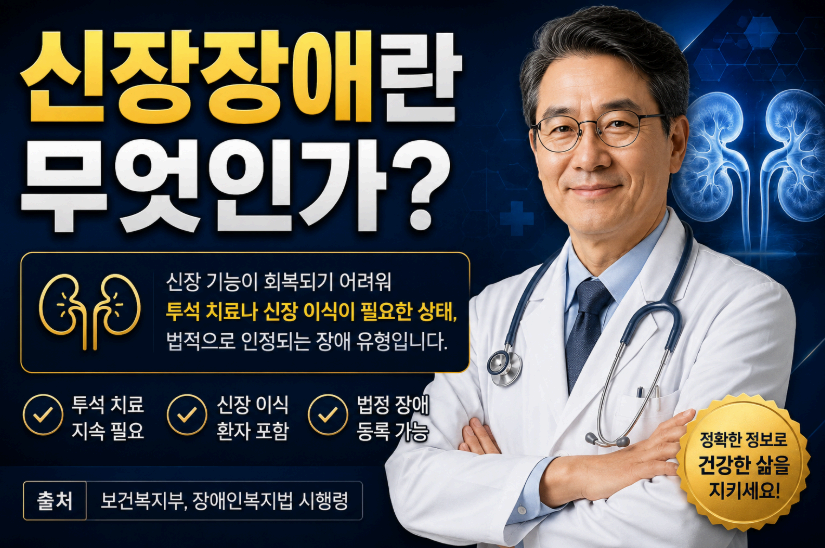 신장장애란 무엇인가? 이미지사진