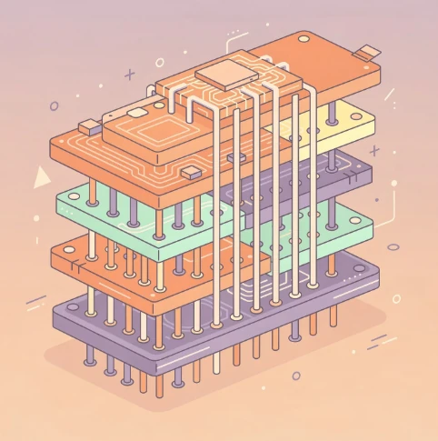 HBM 메모리 패키징 기술 예시 이미지