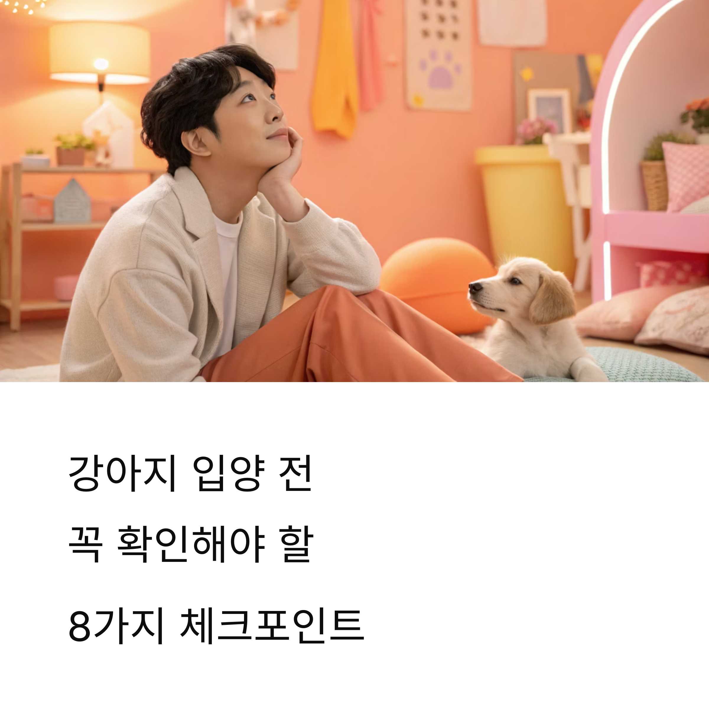 강아지 입양 전 8가지 핵심 체크포인트