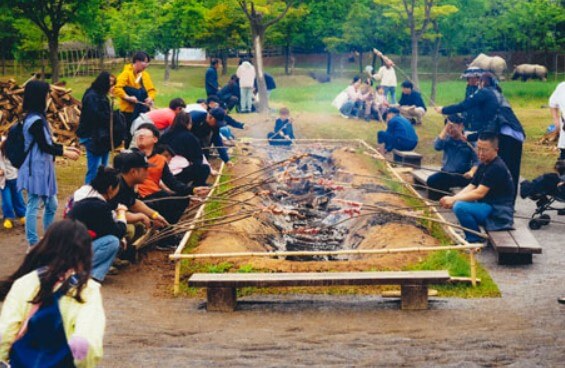 구석기 바비큐 사진