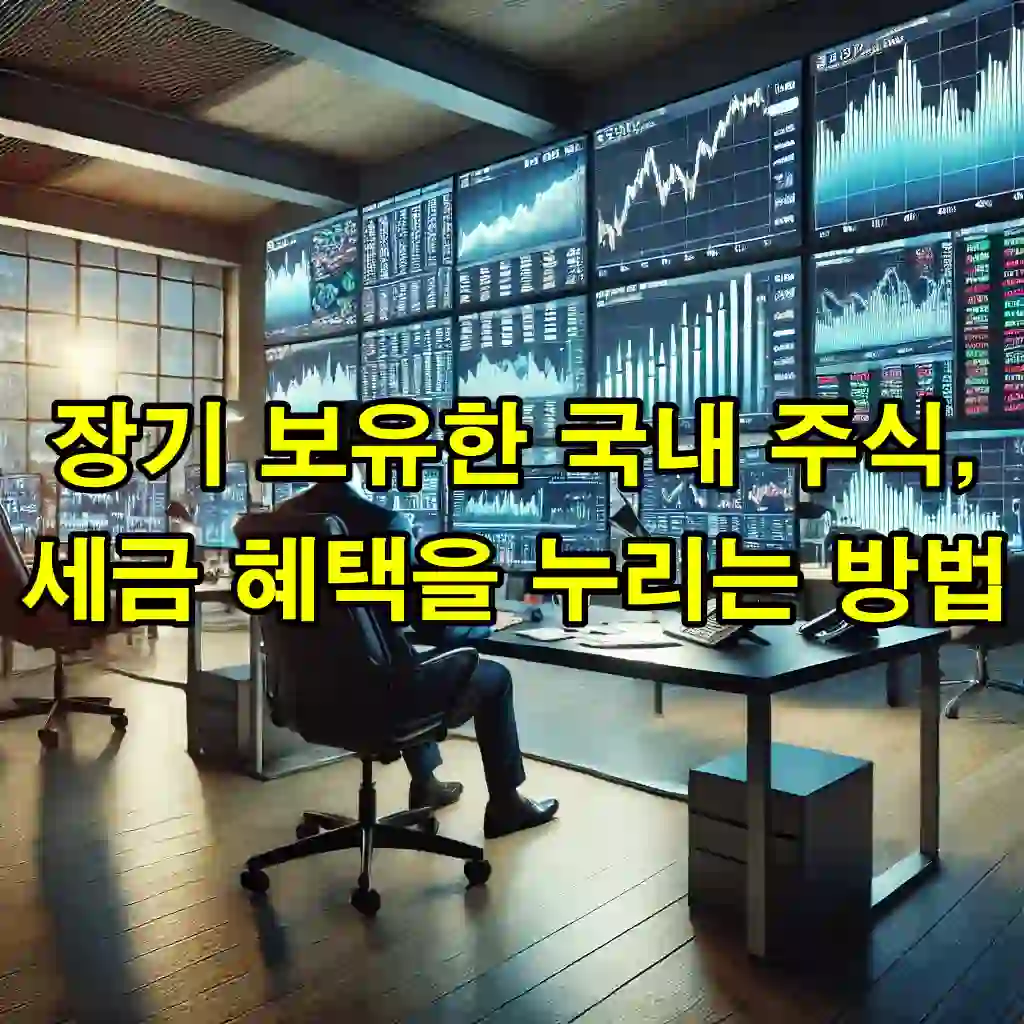 장기 보유한 국내 주식, 세금 혜택을 누리는 방법!