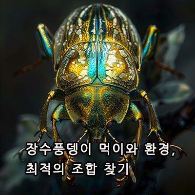 장수풍뎅이 먹이와 환경, 최적의 조합 찾기