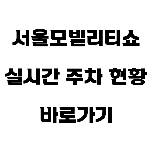 서울모빌리티쇼-실시간주차현황