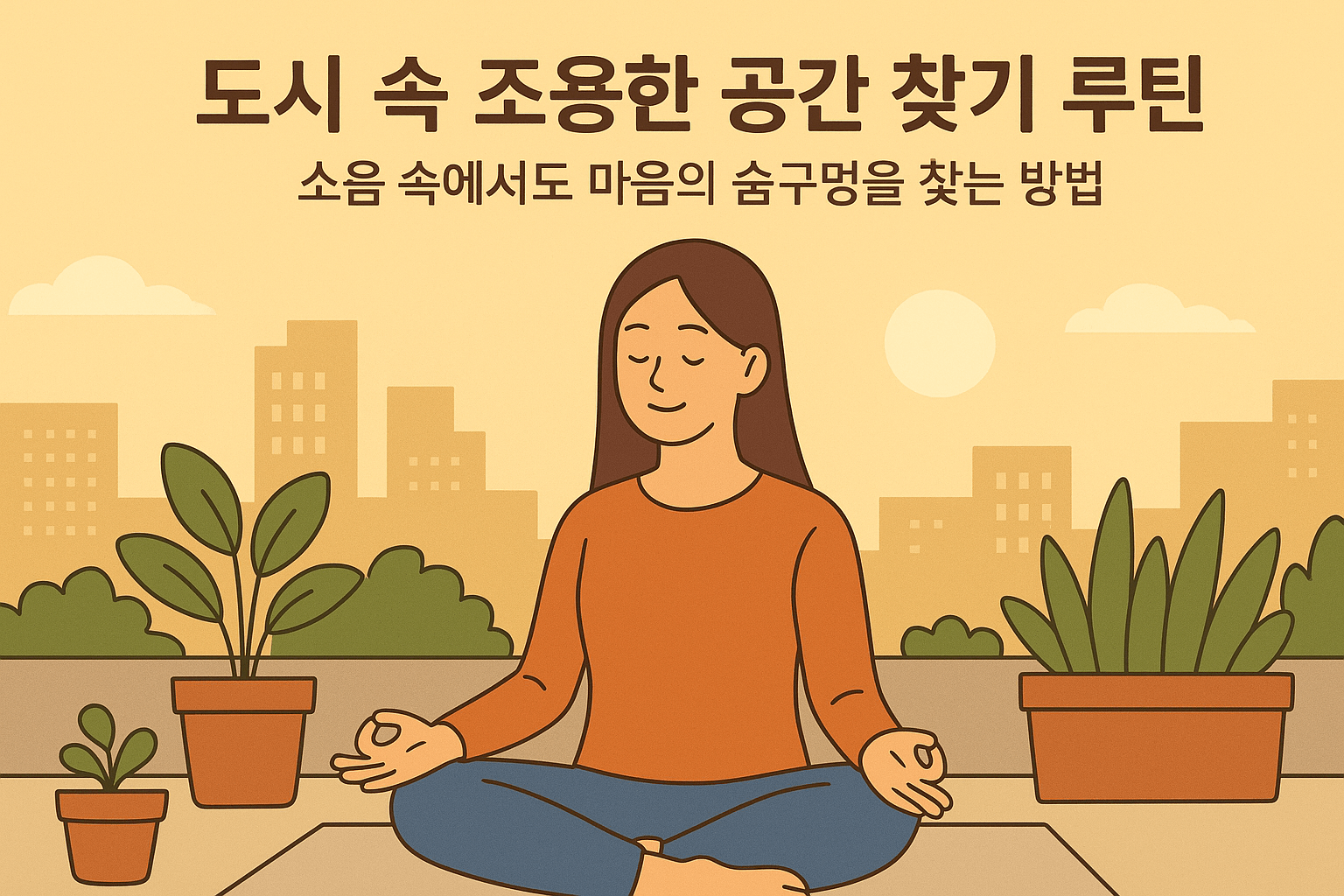 도시 속 조용한 공간 찾기 루틴: 소음 속에서도 마음의 숨구멍을 찾는 방법