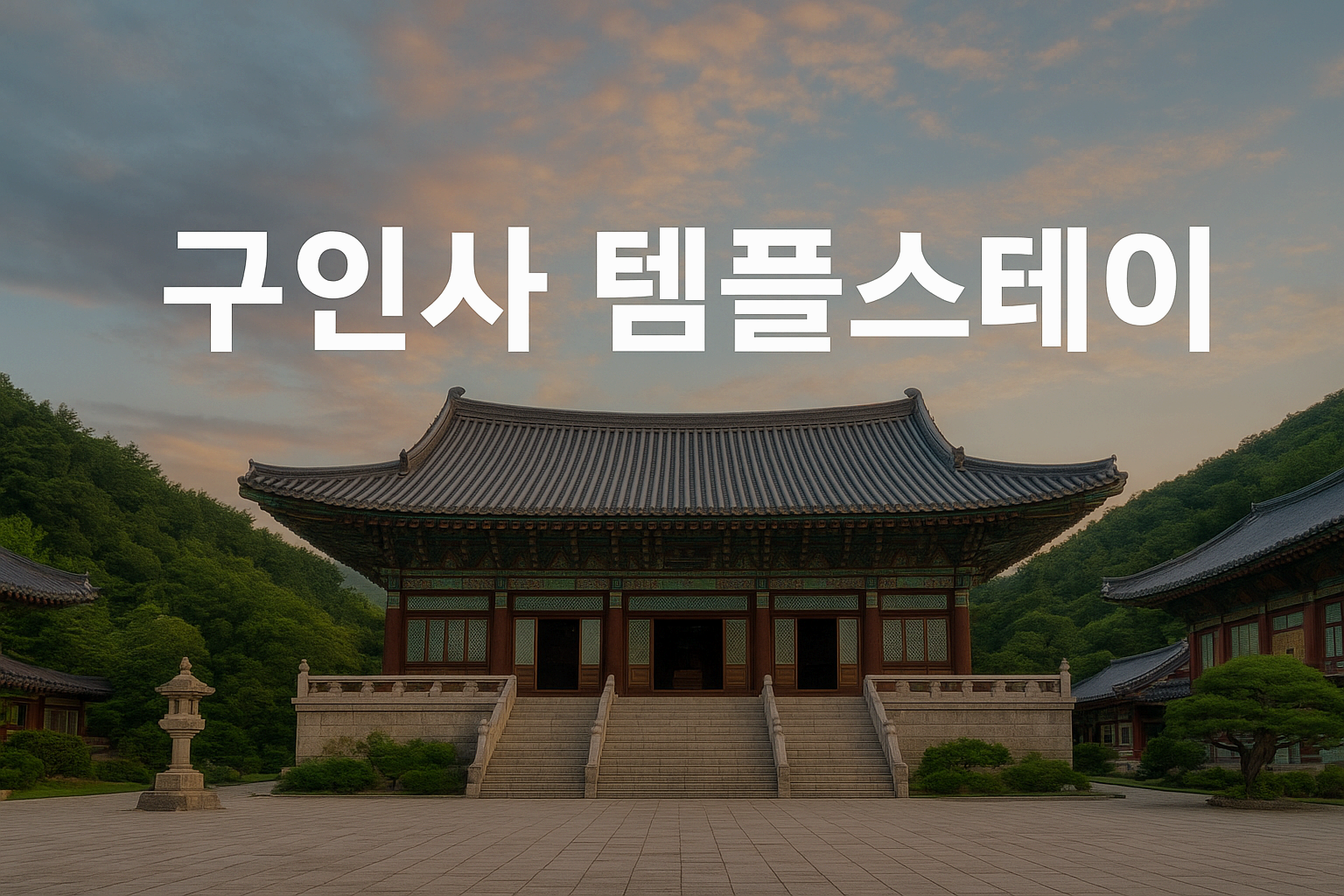 구인사 템플스테이 — 마음이 멈추는 곳에서 하루를 쉬다