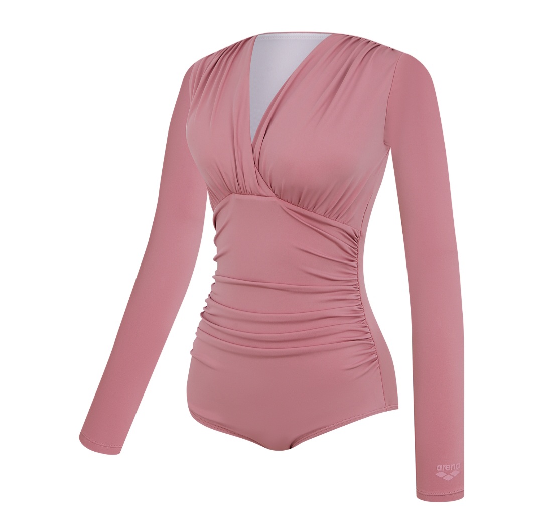 아레나 수영복 카리나 여자 원피스 세트 핑크 3