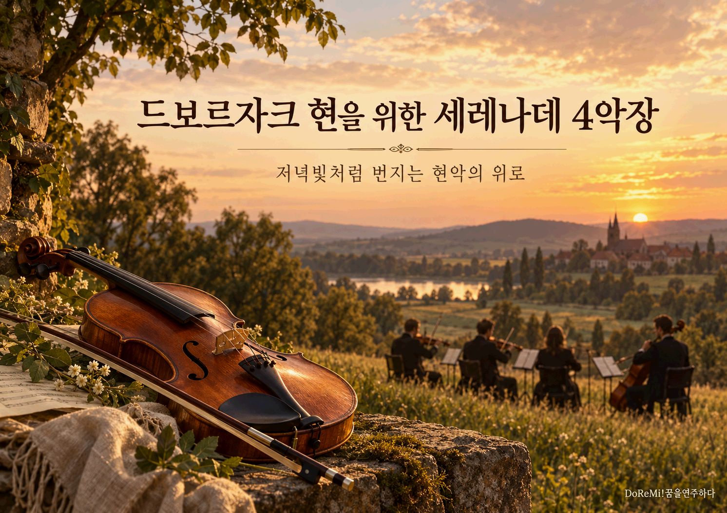 드보르자크 <현을 위한 세레나데 4악장>｜저녁빛처럼 번지는 현악의 위로
