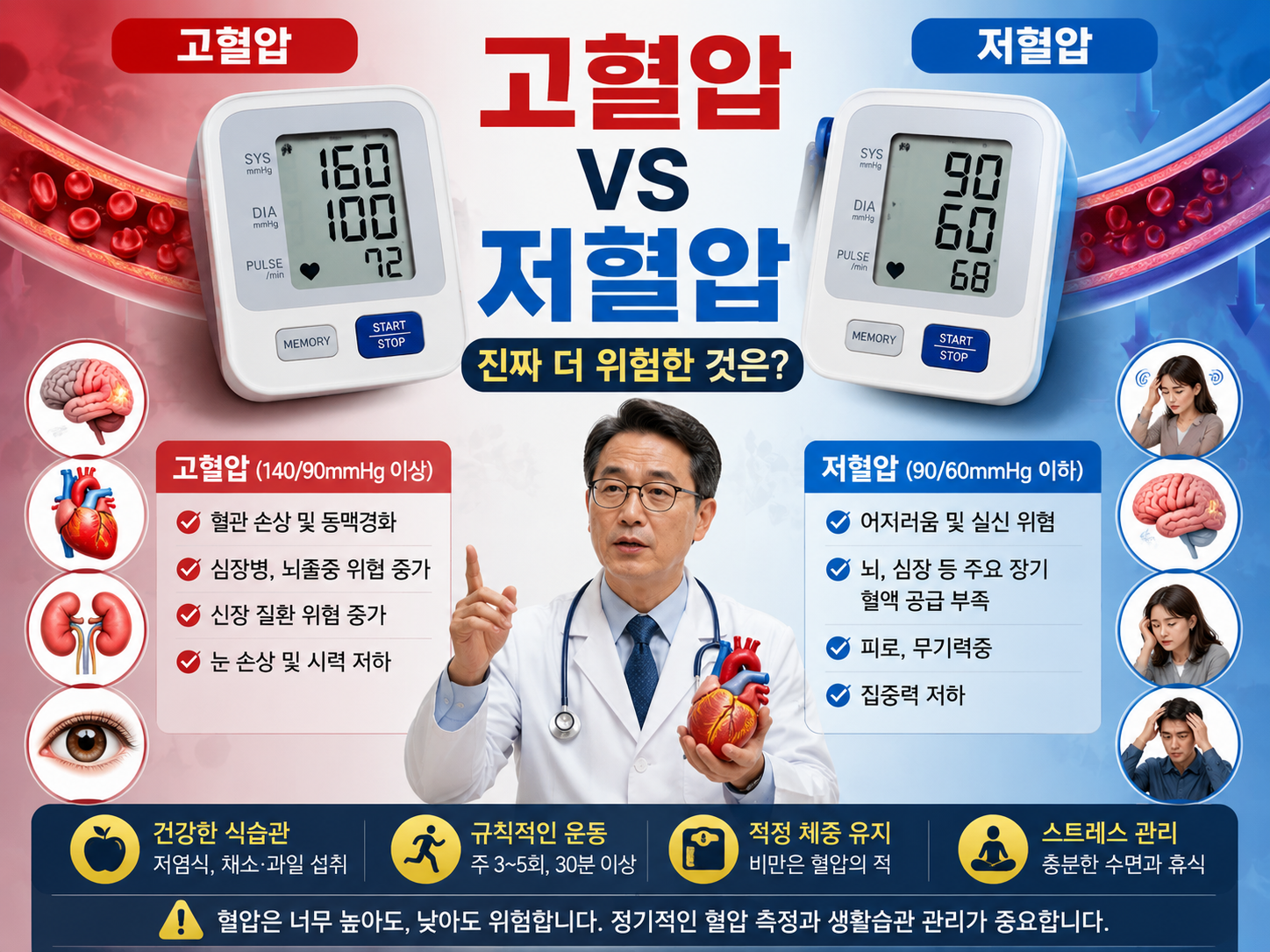 alt="고혈압과 저혈압 중 어떤 것이 더 위험한지 비교하는 이미지"