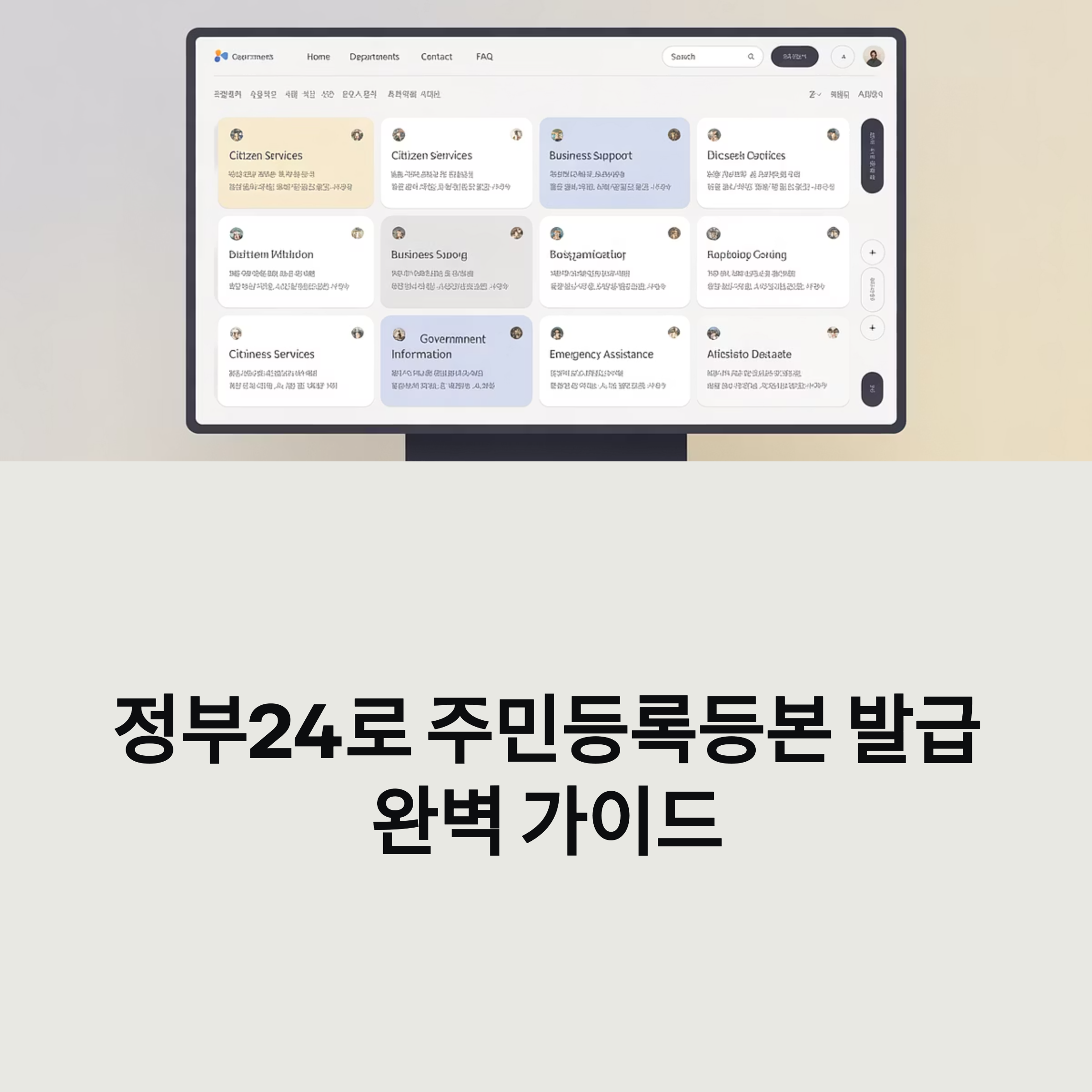 정부24 주민등록등본 발급