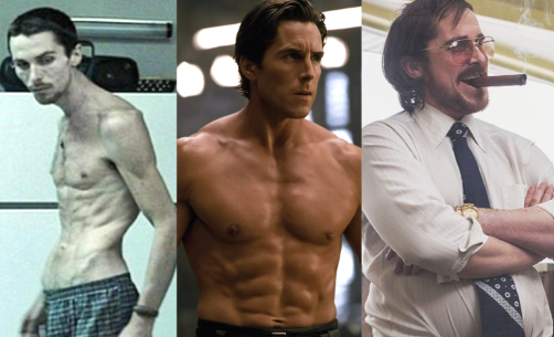 크리스찬 베일 역할을 소화하기 위해 살을 뺴고 찌운 사진