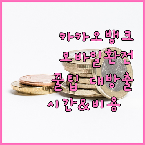 모바일 환전은 카카오뱅크 환전: 시간
