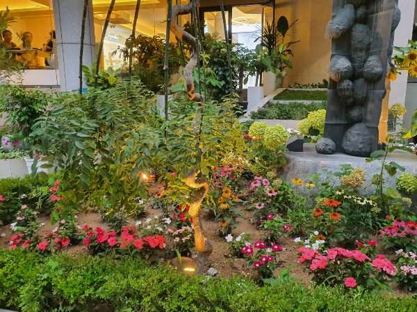 시그니처 그린 카페 화단