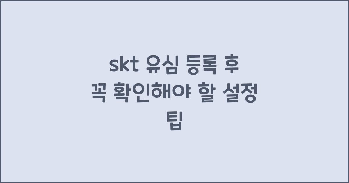 skt 유심 등록