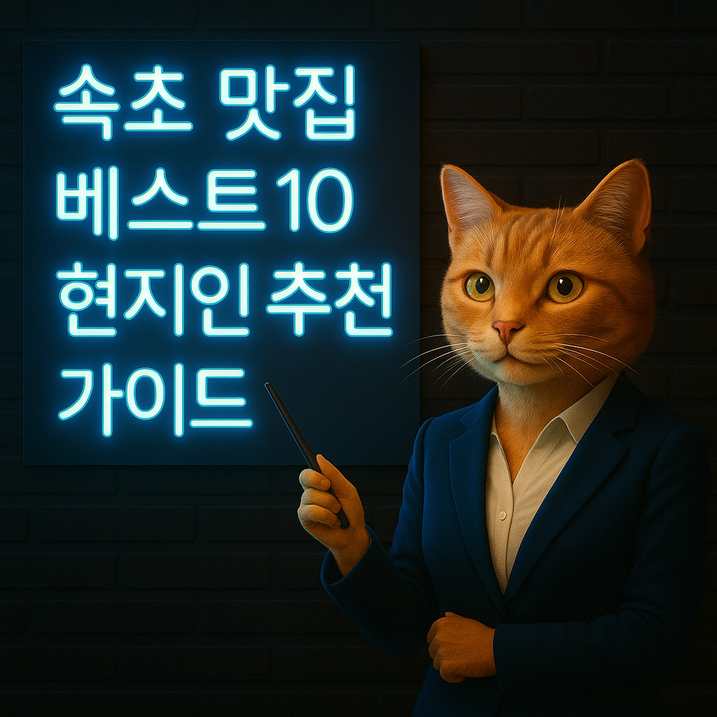 속초 맛집 베스트10 현지인 추천 가이드