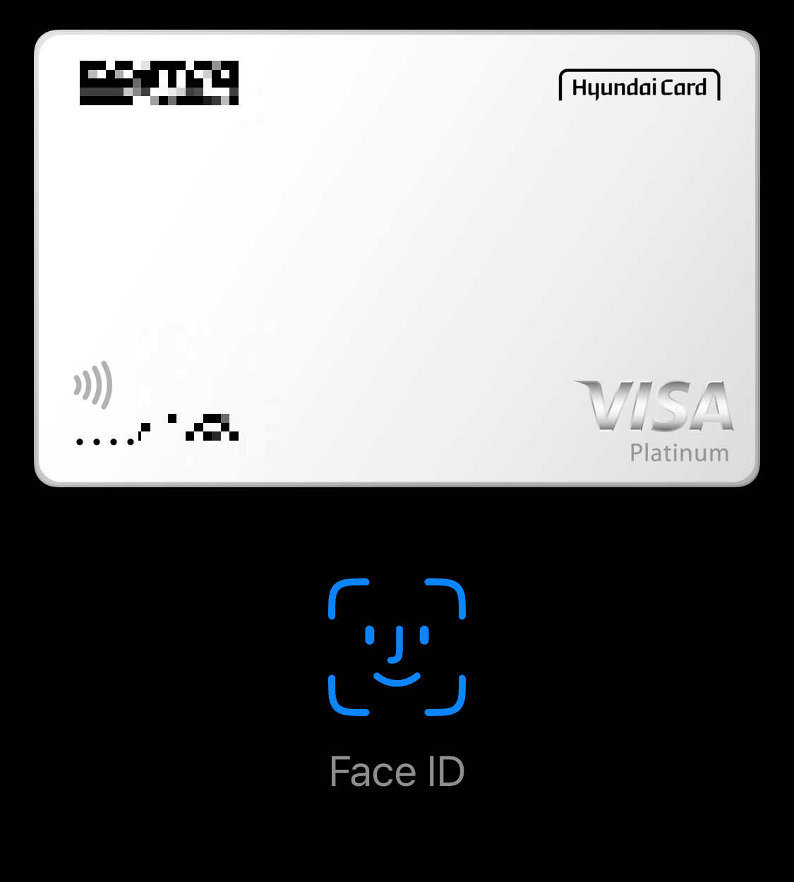 실제 애플페이 활성화시 뜨는 화면입니다.