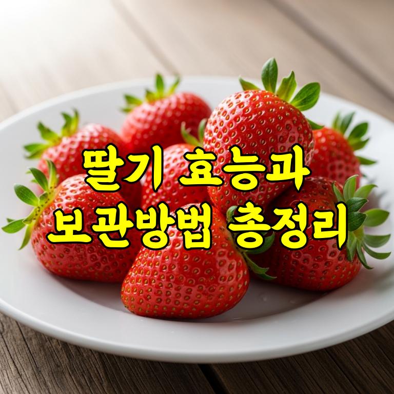 딸기 효능과 보관방법 총정리 제철 딸기 건강하게 먹는 법