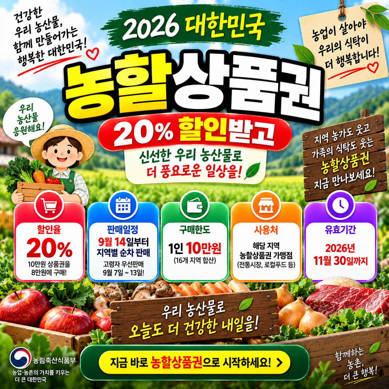 농할상품권 20% 할인