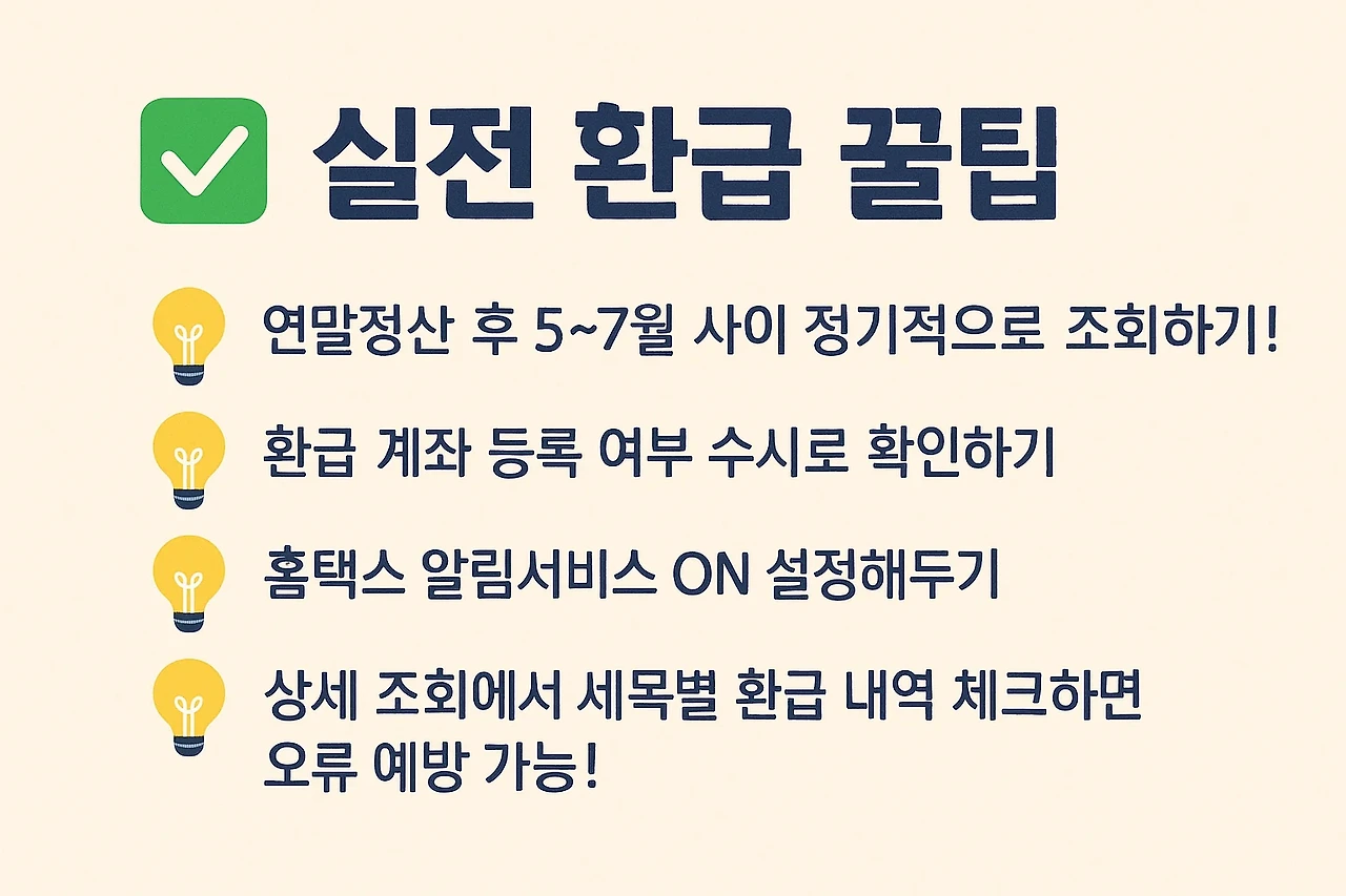 실전 환급 꿀팁