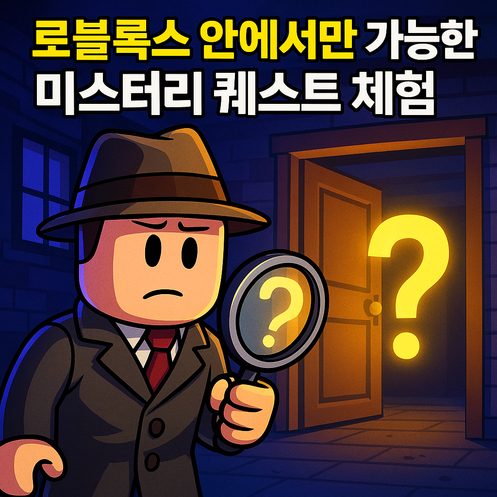 로블록스 안에서만 가능한 미스터리 퀘스트 체험기