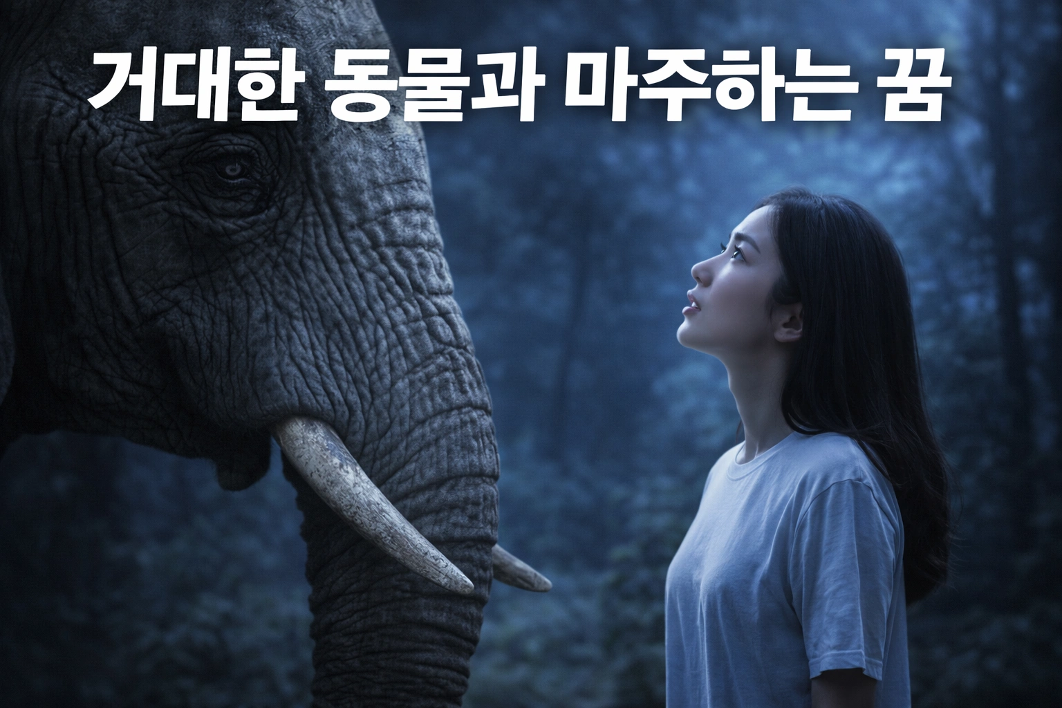 거대한 동물과 마주하는 꿈