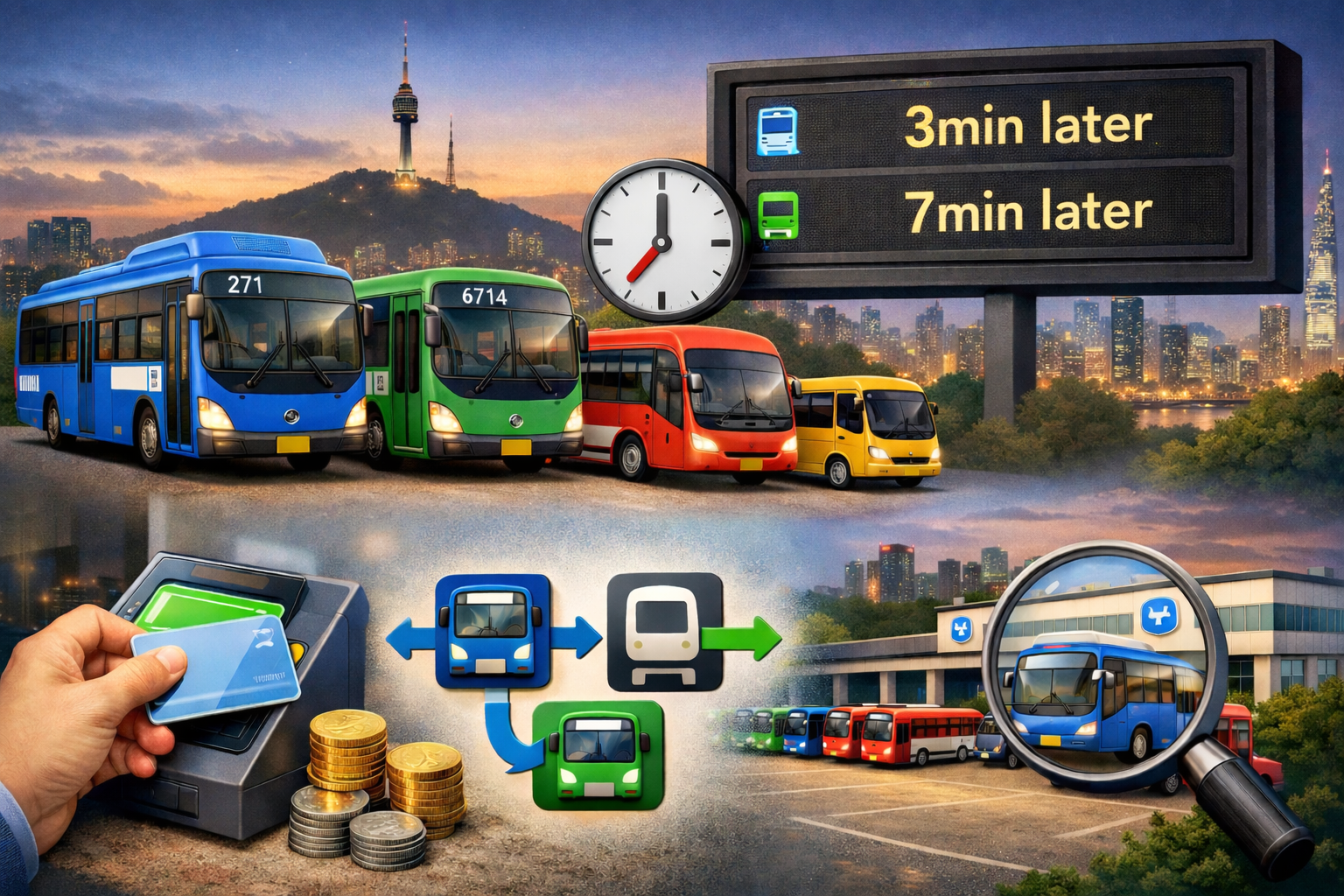 서울 시내버스 시간표 확인방법 총정리 (요금·환승시간·운송조합 조회까지 최신) 관련 사진