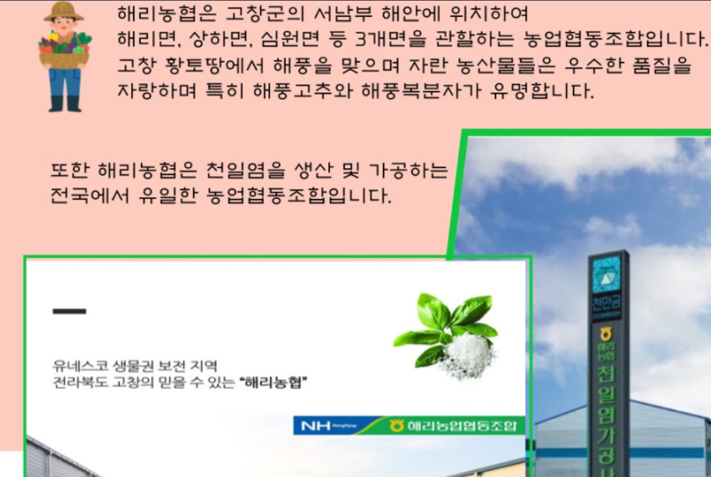 6시내고향-고창-천일염-소금사탕-해리농협