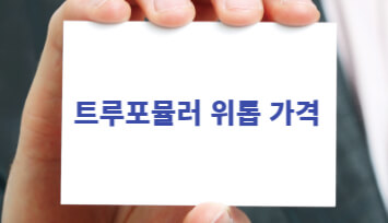 트루포뮬러 위톱 가격