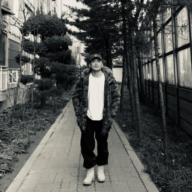 데일리룩(오뭘입)칼하트 오데사 볼캡, 카모 패딩, 무신사스탠다드 티셔츠, 무신사스탠다드 와이드 데님, 팀버랜드 9인치 워커, 남자데일리룩, 남자데일리코디, 남자데일리패션, ootd