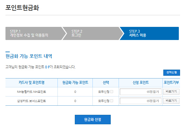 휴먼계좌 잔액, 잠자는 카드포인트 한번에 현금으로 받기