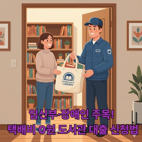 도서관 책 배달 서비스 이용법: 임신부, 장애인 무료 택배 대출 가이드