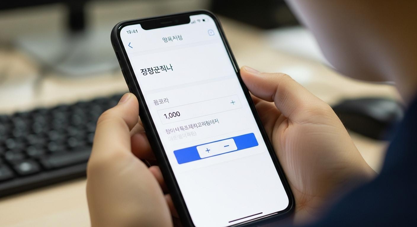 노란우산공제 금액 변경 방법