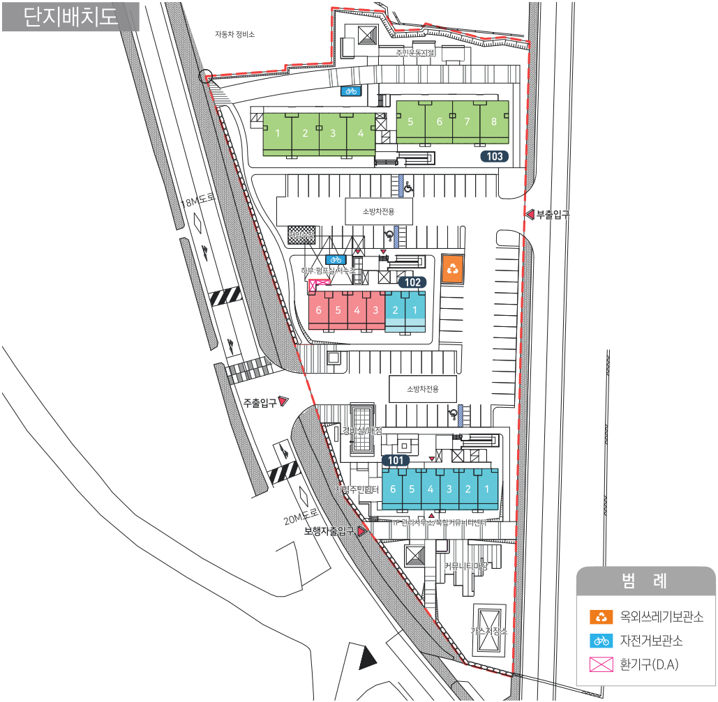 봉화춘양 LH아파트 단지배치도