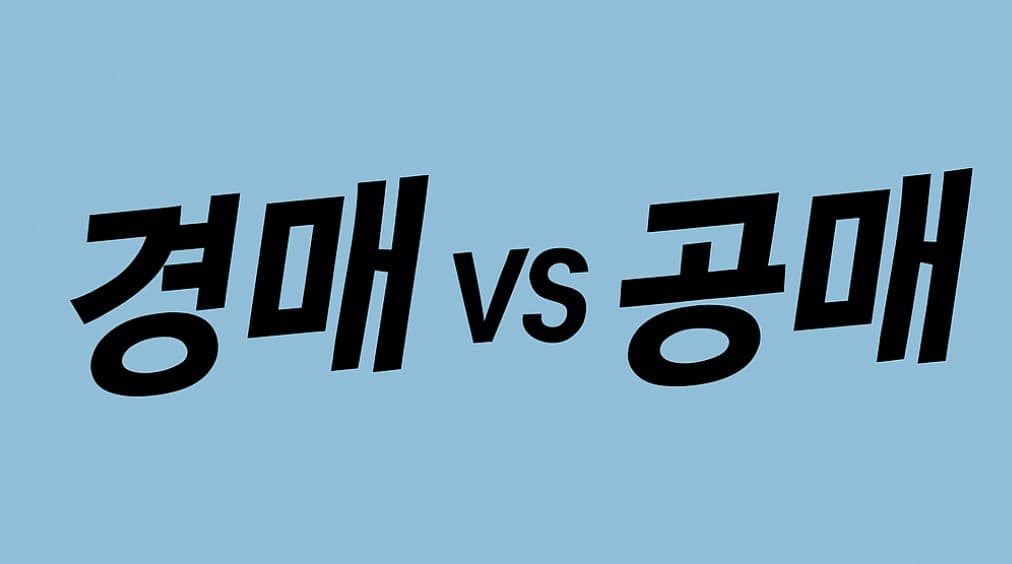 경매와 공매 : 초보자 가이드