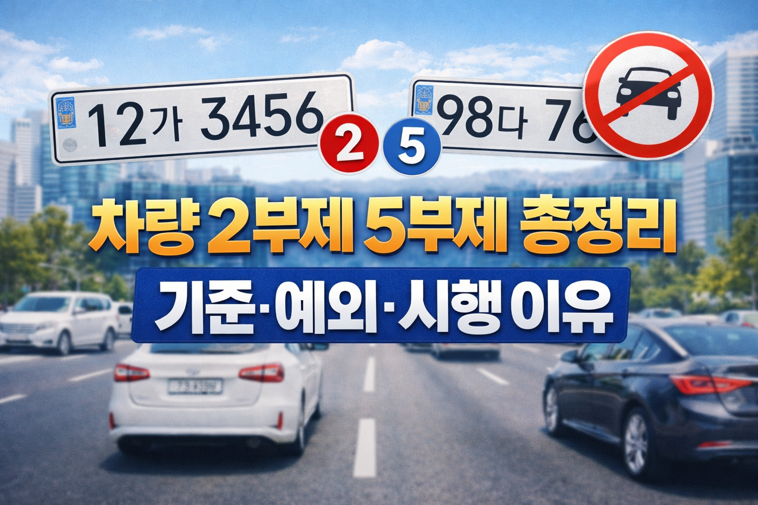 차량 2부제 5부제 총정리