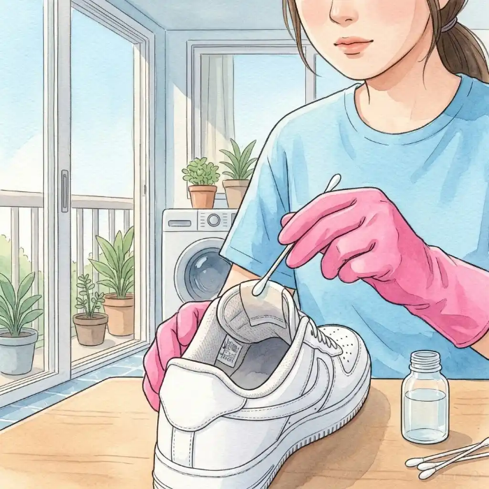 산소계 표백제를 눈에 띄지 않는 곳에 먼저 시험하는 순서