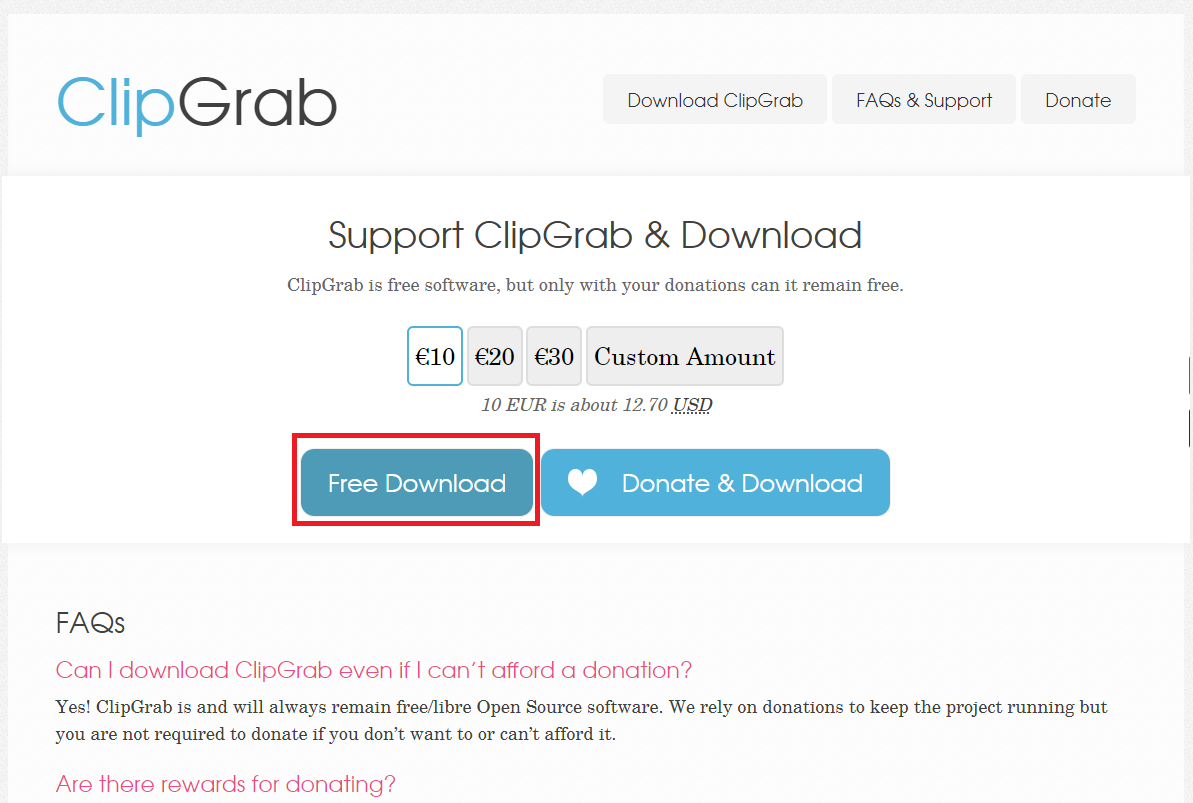 ClipGrab 다운로드2