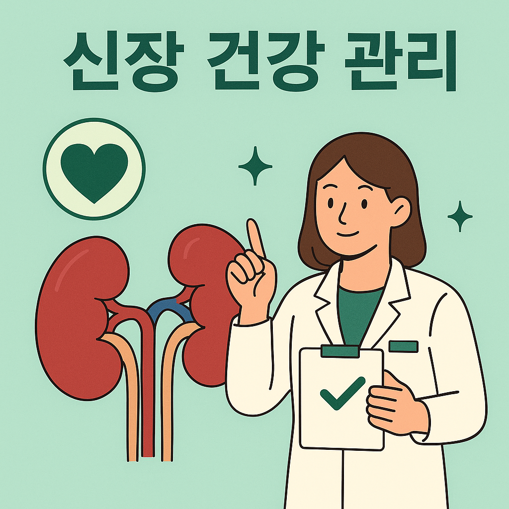 중년 신장 건강 관리