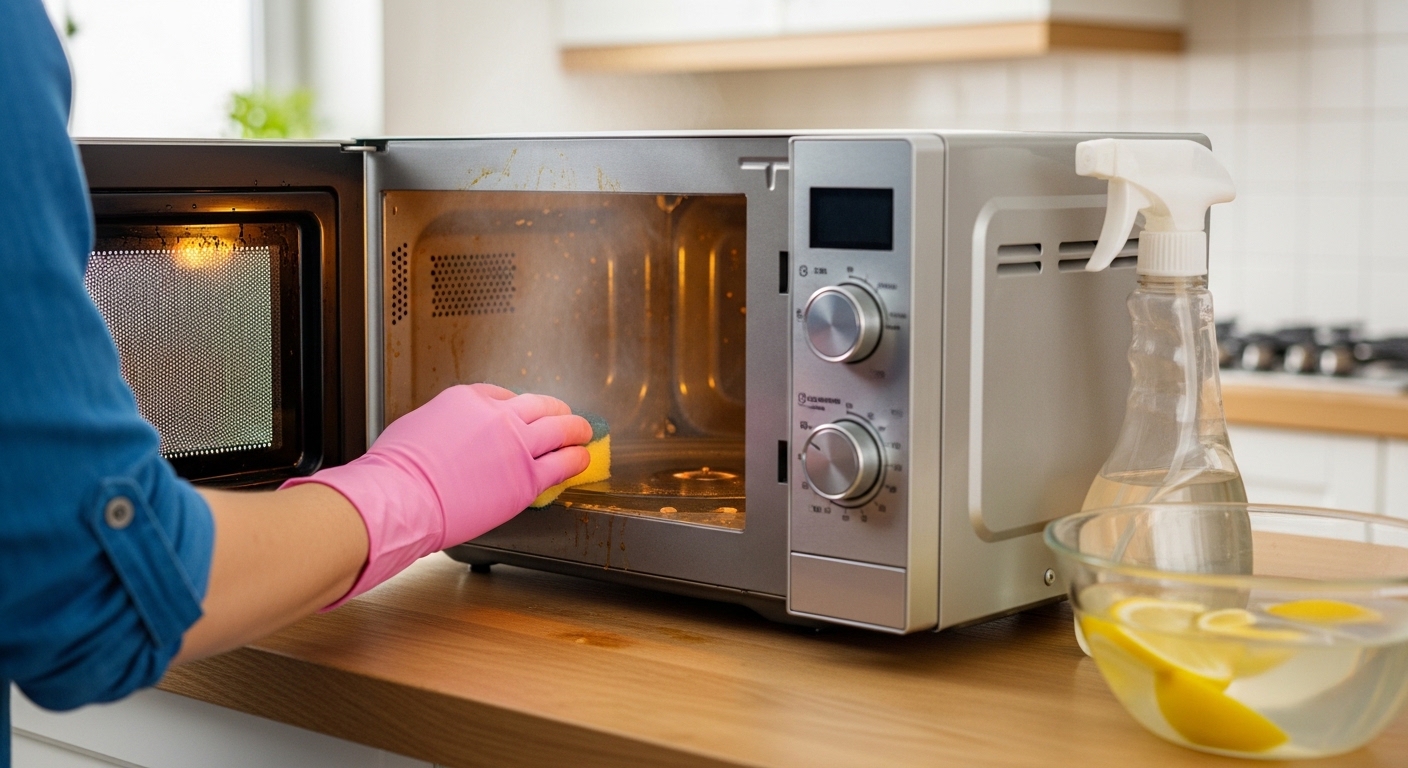 전자레인지 청소