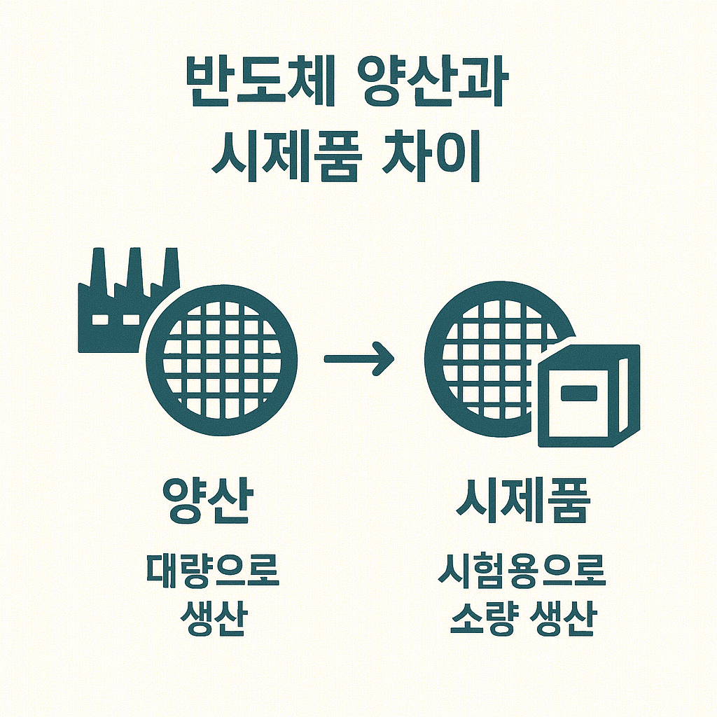 반도체 양산과 시제품 차이 관련 사진