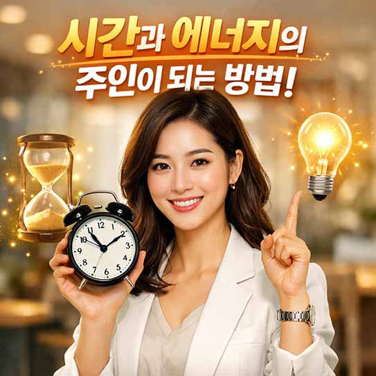 시간 관리, 에너지 관리, 생산성 향상, 번아웃 예방, 자기 계발, 업무 효율, 워라밸, 습관 형성, 집중력 높이기, 삶의 질 향상