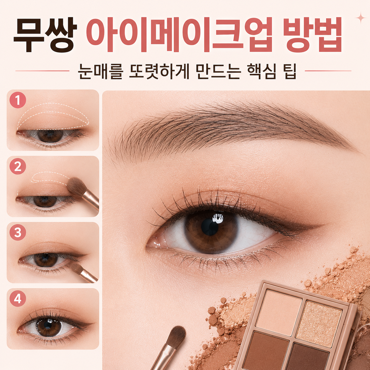무쌍 아이메이크업 방법