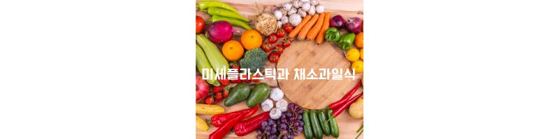 미세플라스틱과 채소과일식