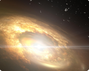 가스와 먼지 원반에서 태양과 행성이 형성되는 태양계 탄생 과정