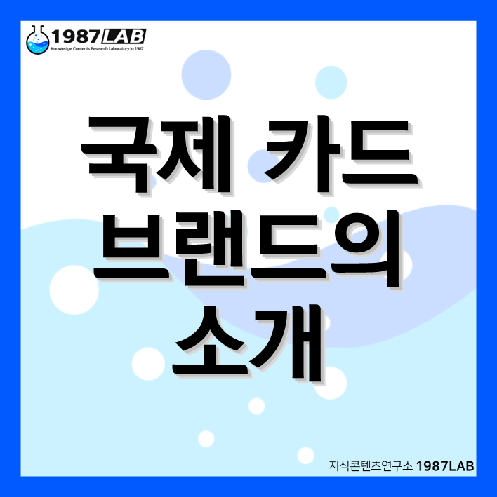 국제 카드 브랜드의 소개